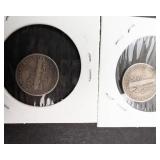 1943, 1944 Mercury dime