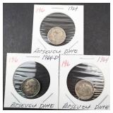 1964, 1964, 1964-D Roosevelt dimes
