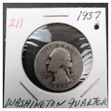 1937 Washington quarter