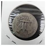 1936 Washington quarter worn