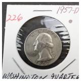 1957-D Washington quarter