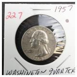 1957 Washington quarter