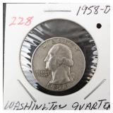 1958-D Washington quarter