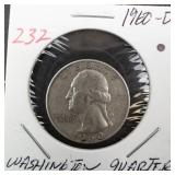 1960-D Washington quarter