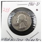1961-D Washington quarter