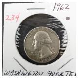 1962 Washington quarter
