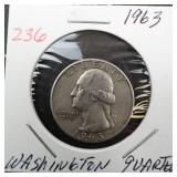 1963 Washington quarter