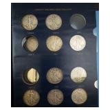 collection of 27 different date Walking Liberty Half dollars in nice Whitman album