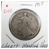 1917 Liberty Walking half dollar