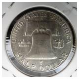 1959-D Franklin half dollar