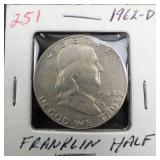 1962-D Franklin half dollar