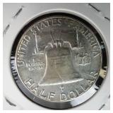 1963 Franklin half dollar