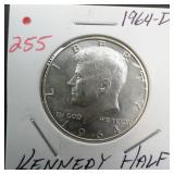 1964-D Kennedy half dollar