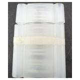 1 tube of 20 Uncirculated silver half dollars: 10 Franklins, 10 Kennedys, Approx. 7 1/4 oz