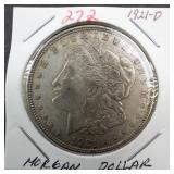 1921-D Morgan dollar