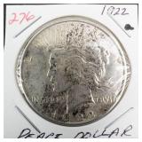 1922 Peace dollar