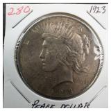 1923 Peace dollar