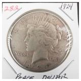 1924 Peace dollar