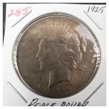 1925 Peace dollar
