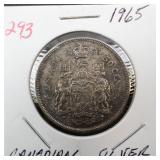 1965 Canadian Silver Half Dollar