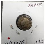 1916 Great Britain 3 Pence silver