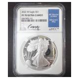 2022-W PR70 Ultra Cameo NGC slabbed Edmund C. May US Mint director signed