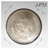 1948 Mexico Cinco Pesos .8681 oz silver