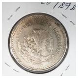 1948 Mexico Cinco Pesos .8681 oz silver