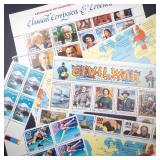 nice assortment of unused US stamps circa 1990