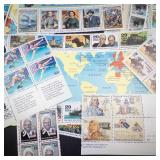 nice assortment of unused US stamps circa 1990