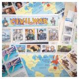 nice assortment of unused US stamps circa 1990