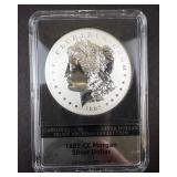 1889-CC Morgan Silver Dollar - Carson City Mint (Private Mint Limited Edition) American Mint (Not Legal Tender)