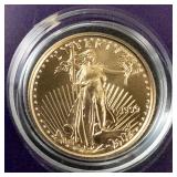 American Eagle 1/10oz Fine Gold 5 Dollars - MS66 Certified -1999-