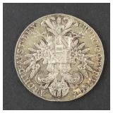 Maria Theresa Thaler BURG CO TYR 1780X Restrike Coin 28.22g.833S