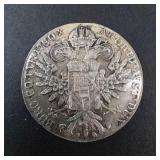 Maria Theresa Thaler BURG CO TYR 1780X Restrike Coin 28.22g.833S