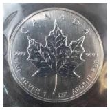 4 Uncirculated 1990 Canadian Silver Dollars