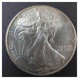 1992 Silver Eagle 1oz Fine Silver One Dollar Coin