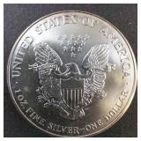 1999 Silver Eagle 1oz Fine Silver One Dollar Coin