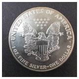 1991 Silver Eagle 1oz Fine Silver One Dollar Coin