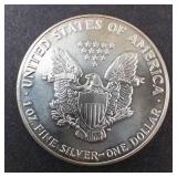 1990 Silver Eagle 1oz Fine Silver One Dollar Coin