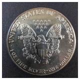 1986 Silver Eagle 1oz Fine Silver One Dollar Coin