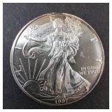 1997 Silver Eagle 1oz Fine Silver One Dollar Coin