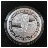 Madame Pele Volcano Goddess of Fire Respect .999 Fine Silver Coin in Case