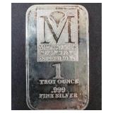 Mid-States Recycling & Refining 1 Troy Oz .999 Silver Bar