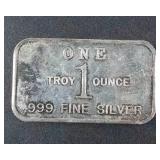 Vintage Try-State Refining & Investment Co. 1 Troy Oz .999 Fine Silver Bar