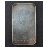 1987 National Mint Happy Anniversary Silver Art Bar