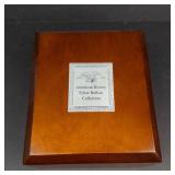 American History Silver Bullion Collection "The Danbury Mint" Wooden Box