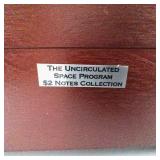 The Uncirculated Space Program $2 Notes Collection Wooden Box 