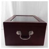 The Complete Morgan and Peac Silver Dollar Collection Wooden Chest with Drawers (No Key)