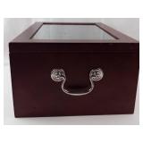 The Complete Morgan and Peac Silver Dollar Collection Wooden Chest with Drawers (No Key)